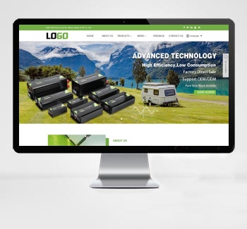 (自适应)电源设备外贸网站模板 带多种语言自动翻译