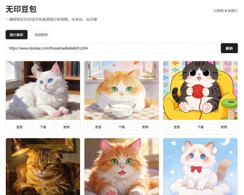 豆包去水印网页源码程序